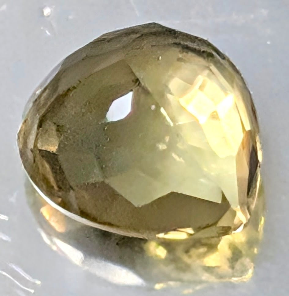 Faceted Lemon Quartz Gemstone