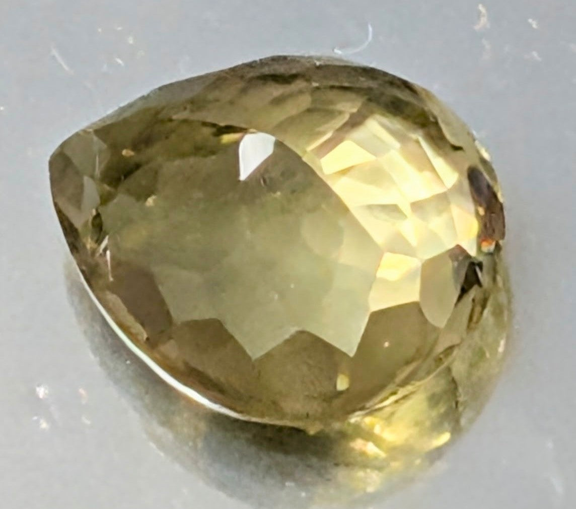 Faceted Lemon Quartz Gemstone